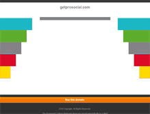 Tablet Screenshot of getprosocial.com